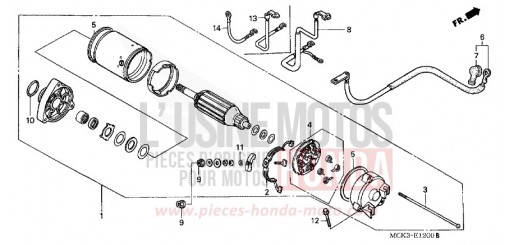 MOTEUR DE DEMARRAGE VT1100C2Y de 2000